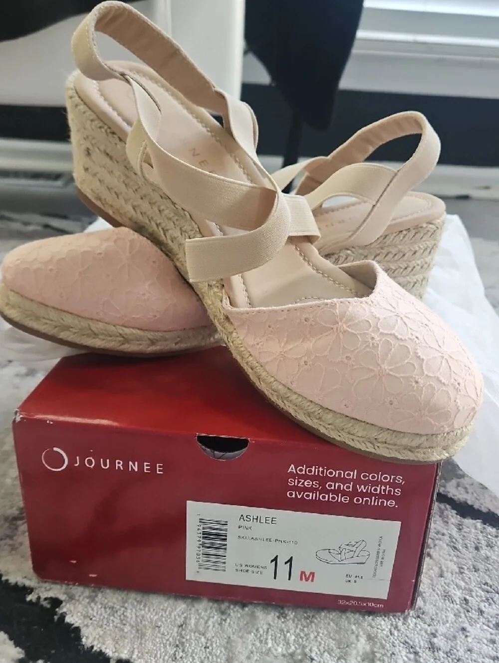 Journee Espadrille Wedge Shoe